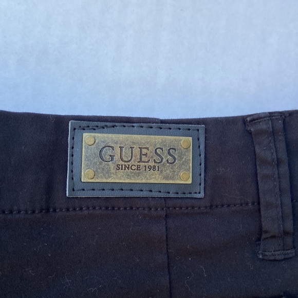 New GUESS Women’s Black Denim Shorts SZ 25 - Picture 5 of 6